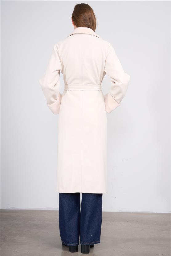 Mıss Rock K26 2181 Tas Kadın Ithal Kase Kol Ve Yaka Kumas Garnı Kaban