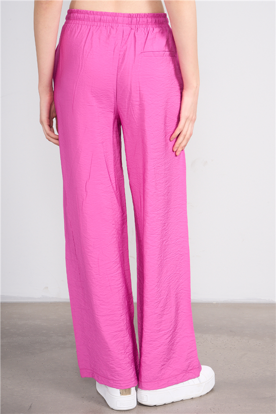 Miya Mira Modest 7899 Bayan Rita Geniş Paça Pantolon Fuşya