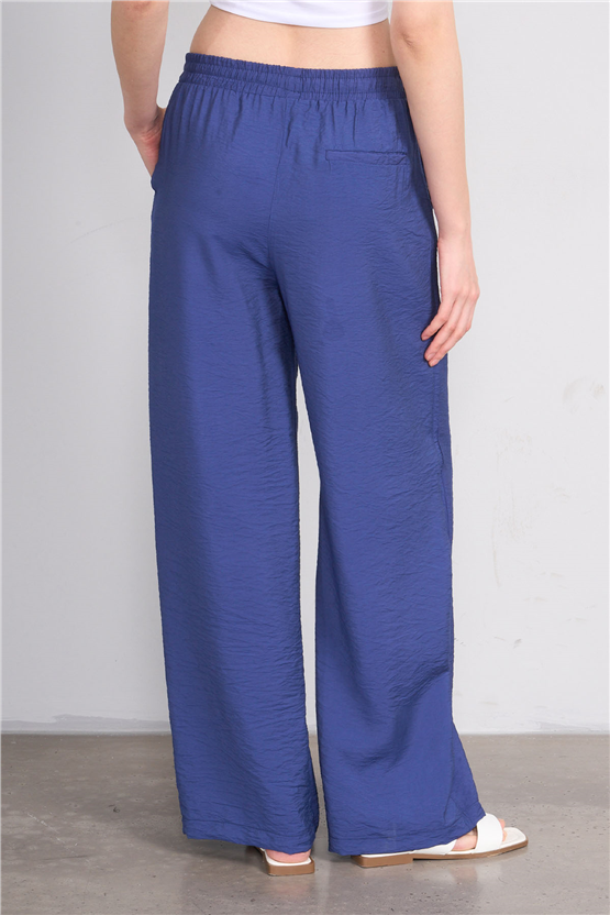 Miya Mira Modest 7899 Bayan Rita Geniş Paça Pantolon Lacivert