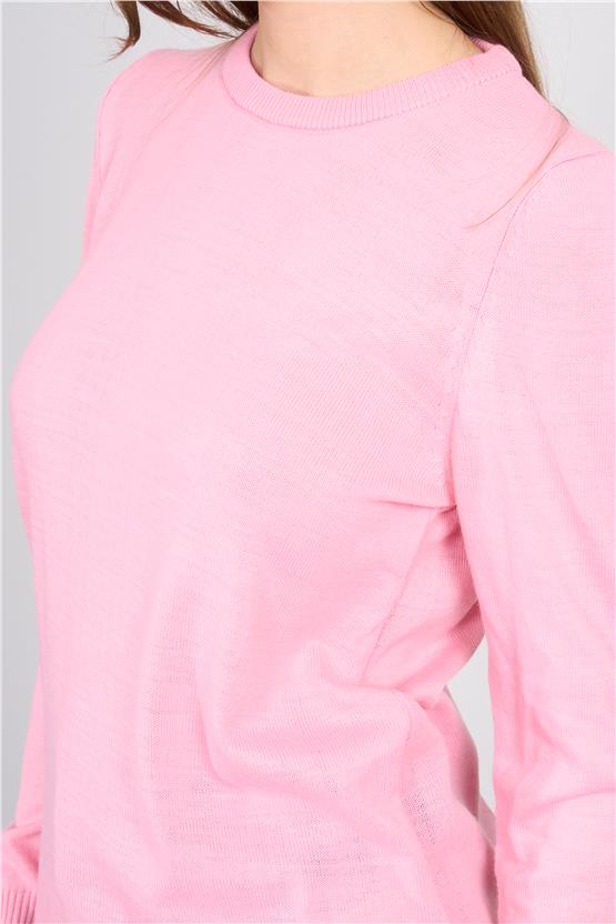 Miyamira 2275 Kadın Pembe Triko Kazak