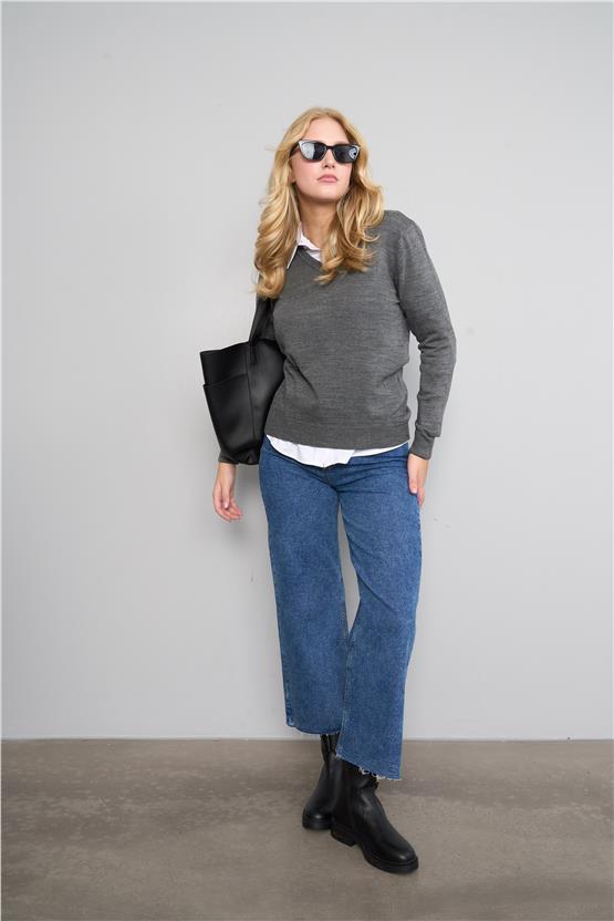 Miyamira Gri Melanj Kazak