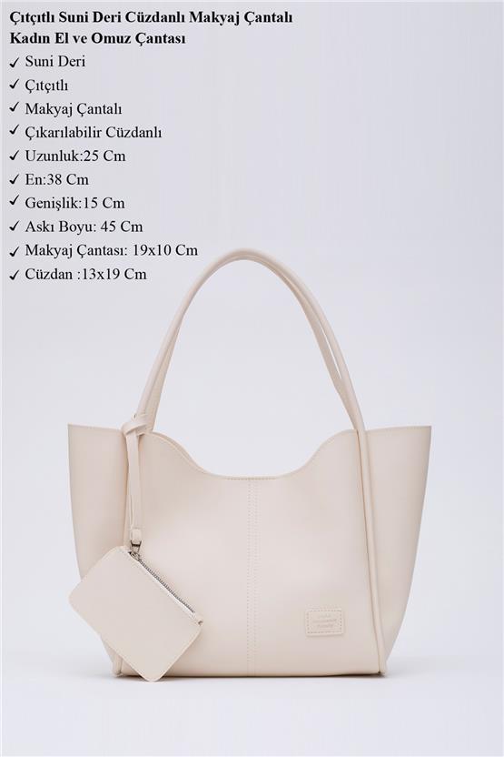 Mıyamıra Shk108 Bej Kadın Omuz Cantası