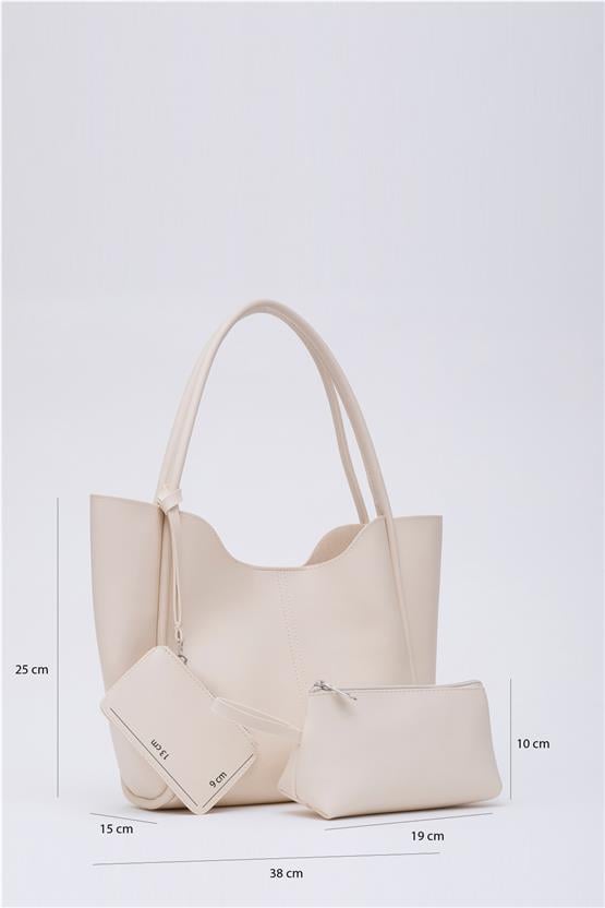 Mıyamıra Shk108 Bej Kadın Omuz Cantası