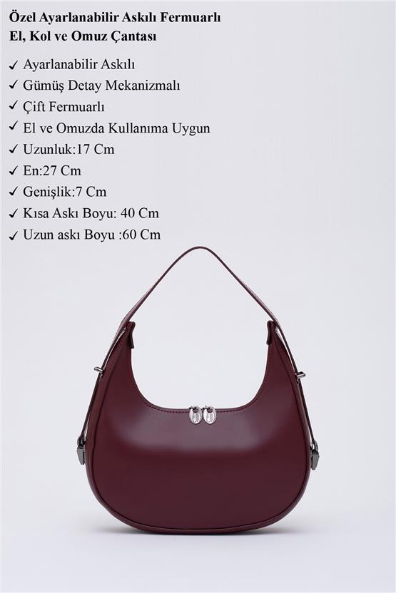 Mıyamıra Shk110 Bordo Kadın Omuz Cantası