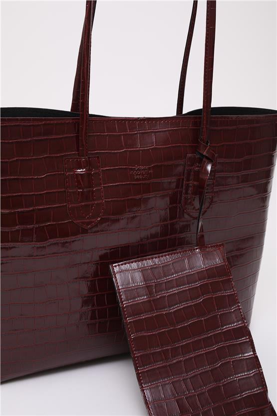 Mıyamıra Shk112 Bordo Kadın Omuz Cantası