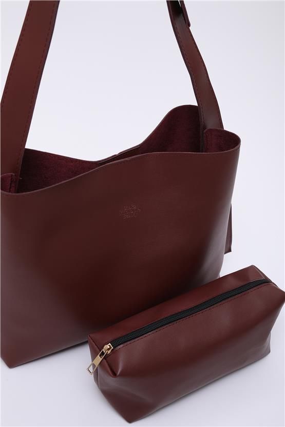 Mıyamıra Shk179 Bordo Kadın Omuz Cantası