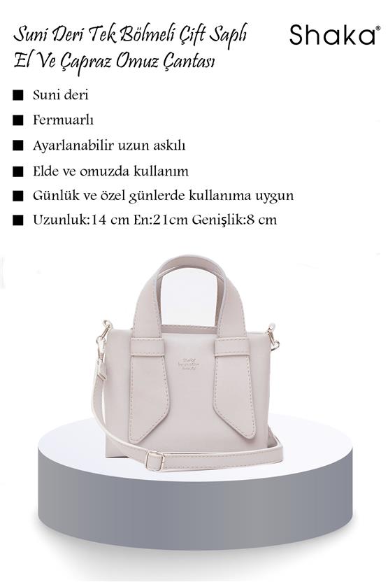 Mıyamıra Shk60 Bej Kadın Omuz Cantası