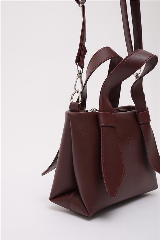 Mıyamıra Shk60 Bordo Kadın Omuz Cantası