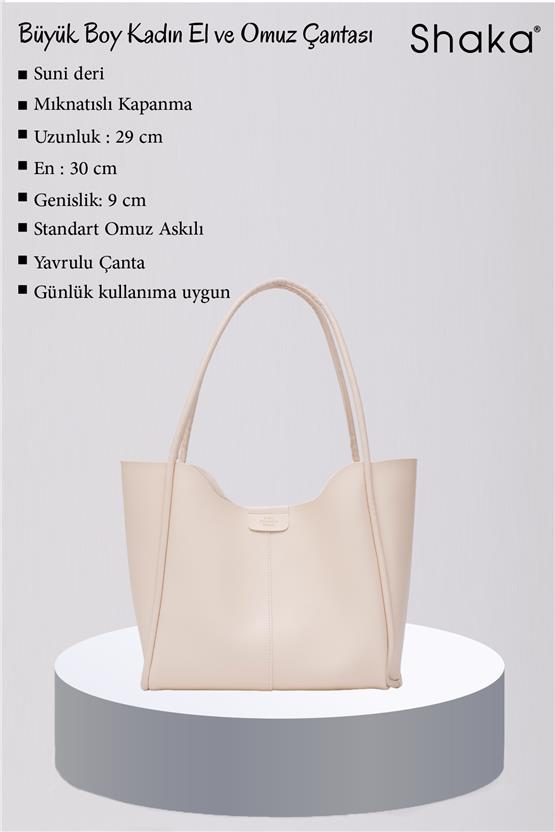 Mıyamıra Shk76 Bej Kadın Omuz Cantası