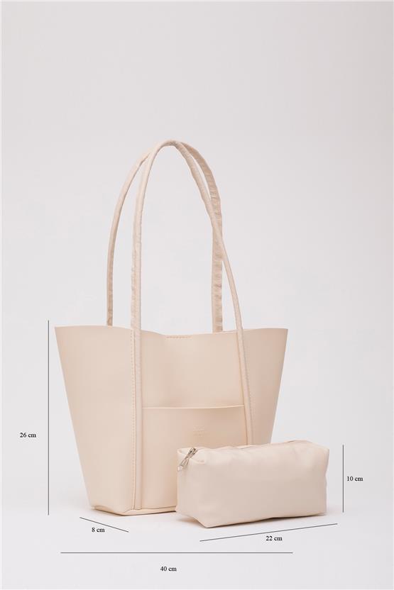 Mıyamıra Shk80 Bej Kadın Omuz Cantası