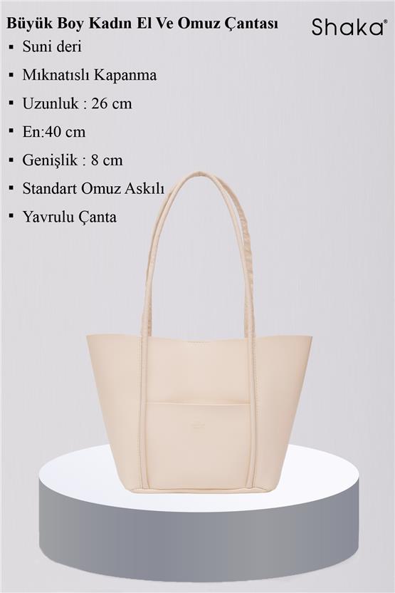Mıyamıra Shk80 Bej Kadın Omuz Cantası