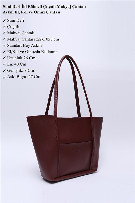 Mıyamıra Shk80 Bordo Kadın Omuz Cantası