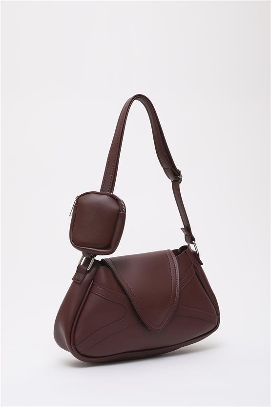 Mıyamıra Shk96 Bordo Kadın Omuz Cantası