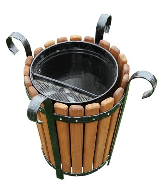 Alaçam Oval Çöp Kovası Kahverengi