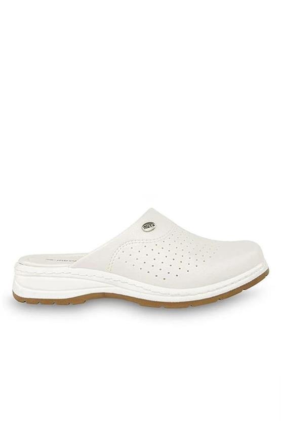 Muya 31020-3652 Beyaz Kadın Sabo Terlik