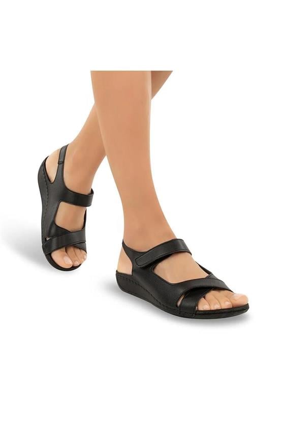 Muya Alula 31121-3009 Siyah Kadın Sandalet