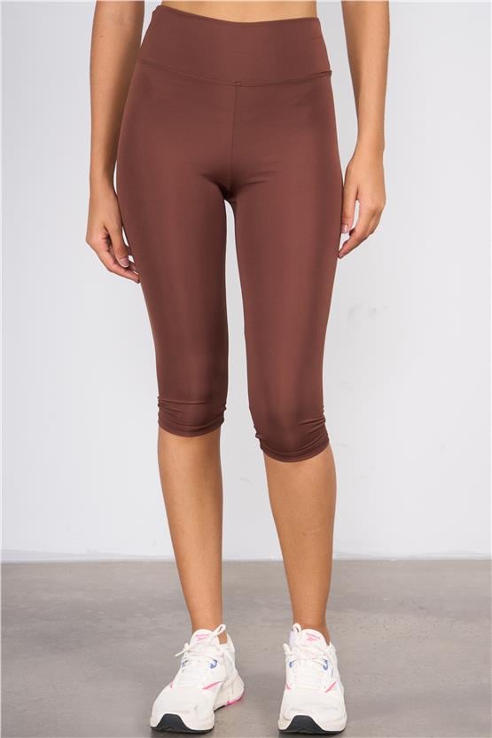 Mys M-203 Acı Kahve Kadın Kaprı Tayt