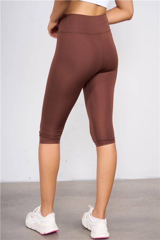 Mys M-203 Acı Kahve Kadın Kaprı Tayt