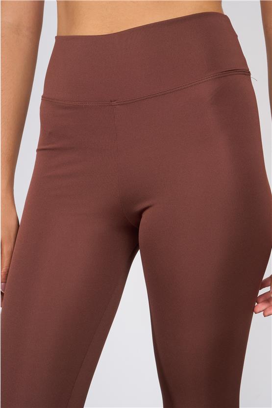 Mys M-203 Acı Kahve Kadın Kaprı Tayt