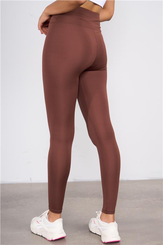 Mys M-302 Acı Kahve Kadın Belı Asımetrık Tayt