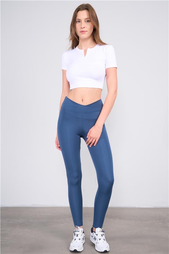 Mys M-302 Antrasit Kadın Belı Asımetrık Tayt