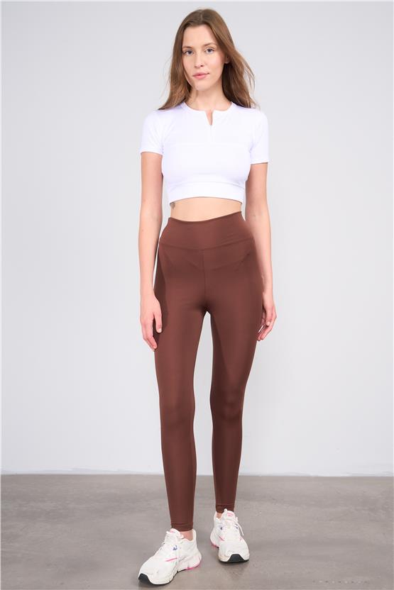 Mys M-303 Acı Kahve Kadın Tek Ceplı Tayt