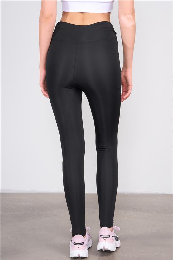 Mys M-303 Siyah Kadın Tek Ceplı Tayt