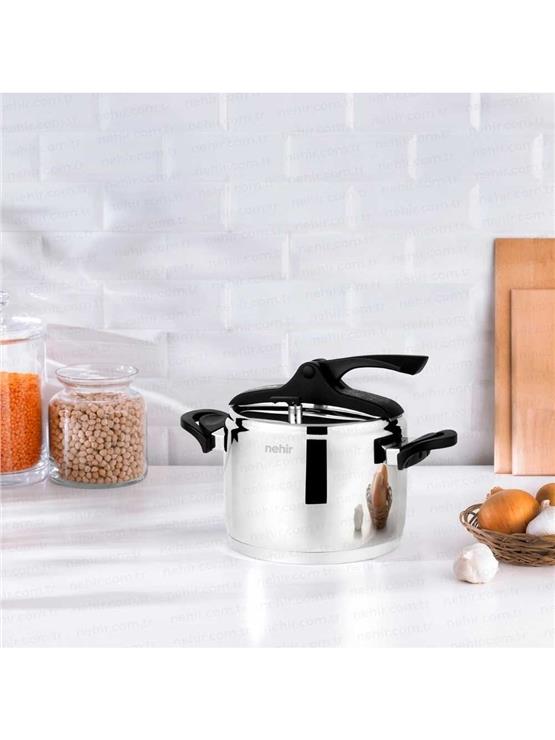 Nehir 29009 Sılver Trend 4 Lt-Düdüklü Tencere