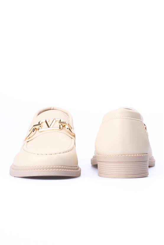 Nene 2141 Bej Kadın Loafer Ayakkabı