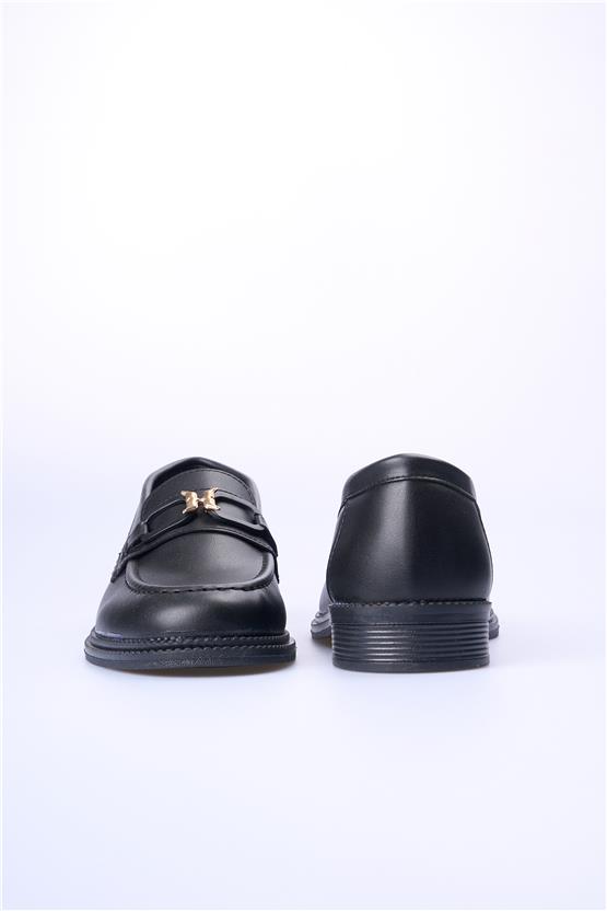 Nene 2145 Siyah Kadın Loafer Ayakkabı