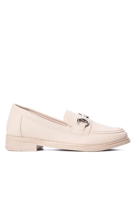 Nene 2162 Bej Kadın Loafer Ayakkabı