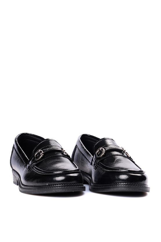 Nene 2162 Siyah Kadın Loafer Ayakkabı