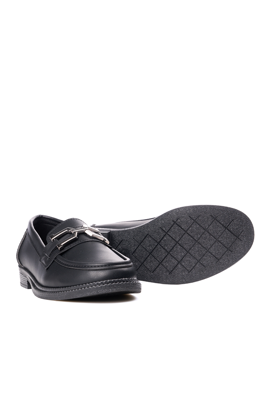 Nene 2164 Siyah Kadın Loafer Ayakkabı