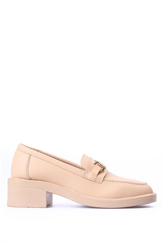 Nene 2344 Bej Kadın Loafer Ayakkabı