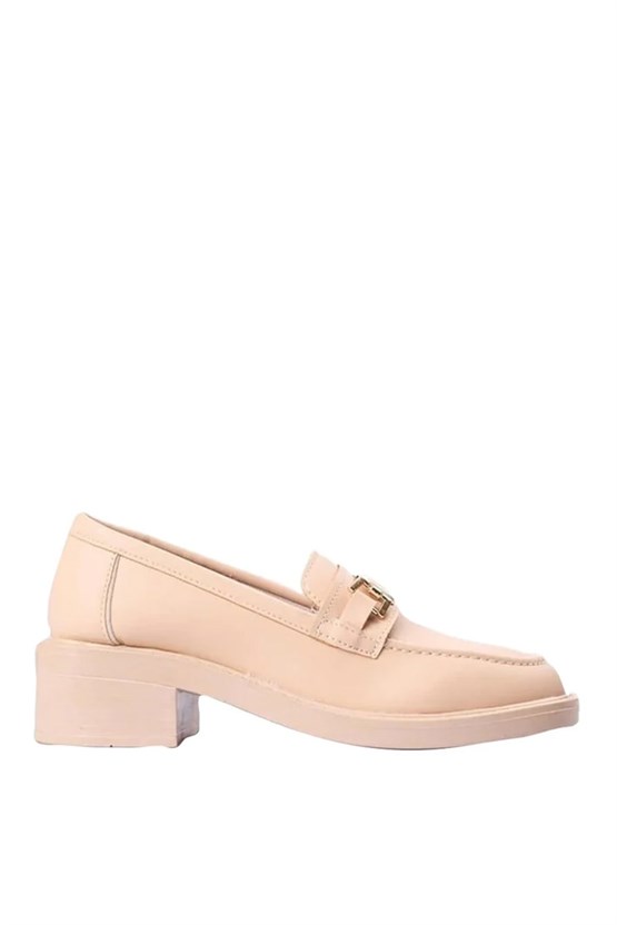 Nene 2344 Bej Kadın Loafer Ayakkabı