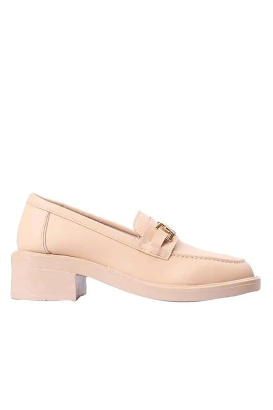 Nene 2344 Bej Kadın Loafer Ayakkabı