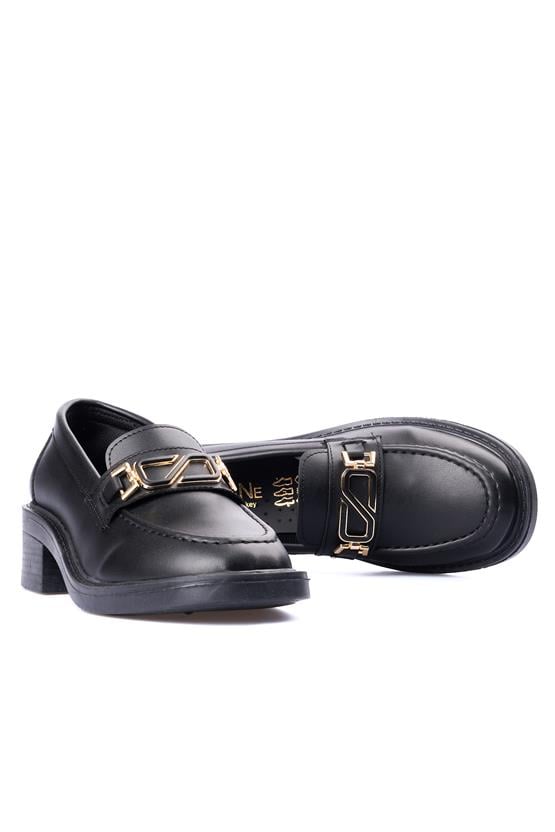 Nene 2344 Siyah Kadın Loafer Ayakkabı