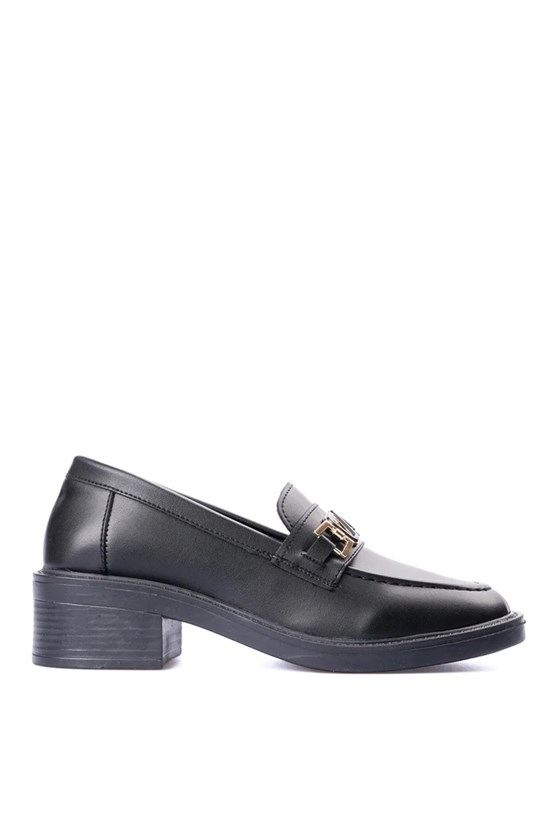 Nene 2344 Siyah Kadın Loafer Ayakkabı
