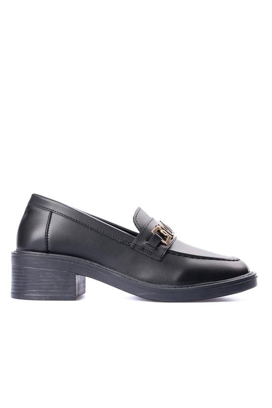 Nene 2344 Siyah Kadın Loafer Ayakkabı
