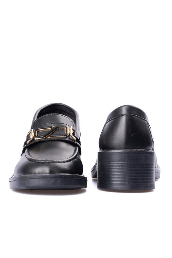 Nene 2344 Siyah Kadın Loafer Ayakkabı