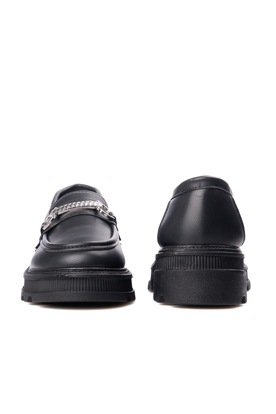 Nene 2465 Siyah Kadın Loafer Ayakkabı