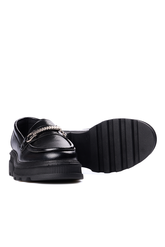 Nene 2465 Siyah Rgn Kadın Loafer Ayakkabı