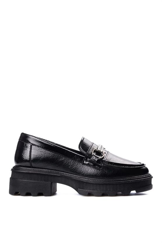 Nene 2465 Siyah Rgn Kadın Loafer Ayakkabı