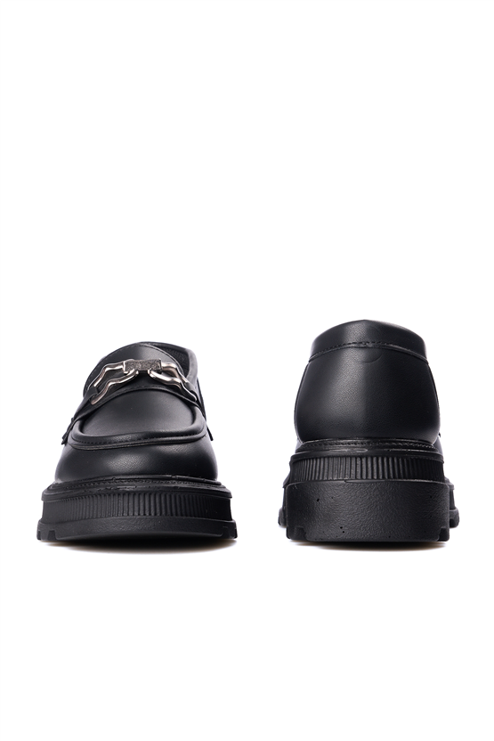 Nene 2468 Siyah Kadın Loafer Ayakkabı