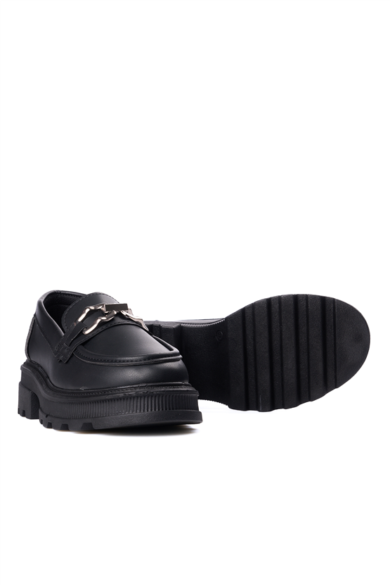 Nene 2468 Siyah Kadın Loafer Ayakkabı
