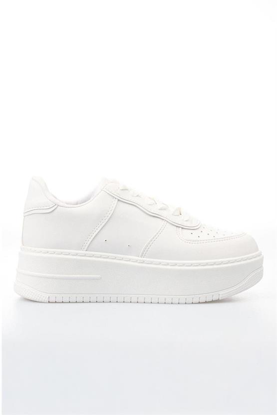 Nene B02 Beyaz Kadın Ayakkabı