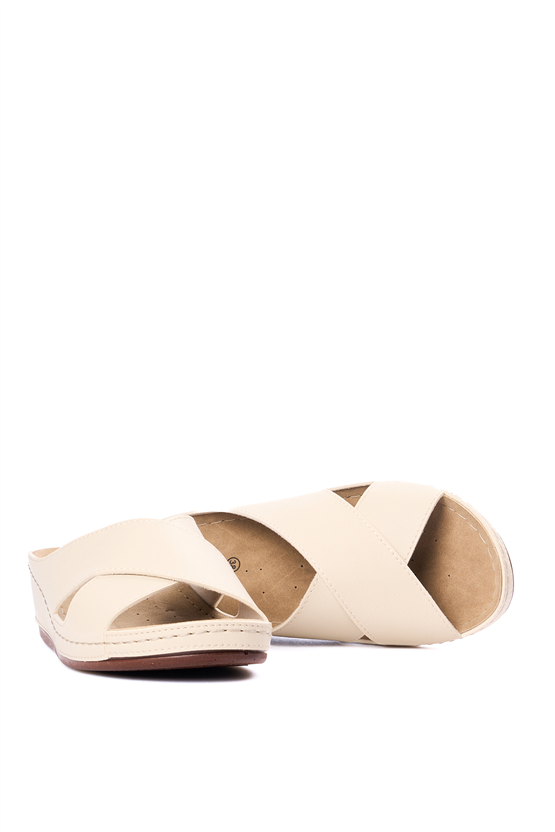 Neon 1802 Bej Kadın Terlik