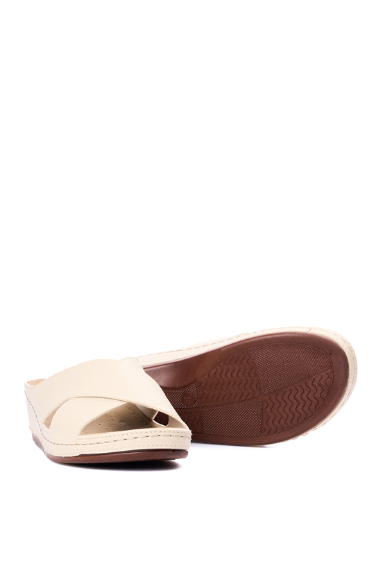 Neon 1802 Bej Kadın Terlik