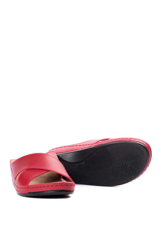 Neon 1802 Kırmızı Kadın Terlik