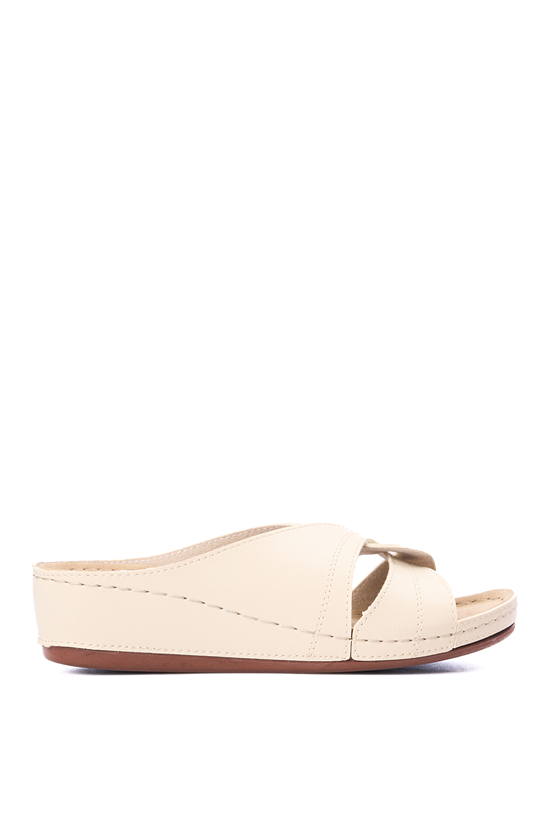 Neon 1816 Bej Kadın Terlik